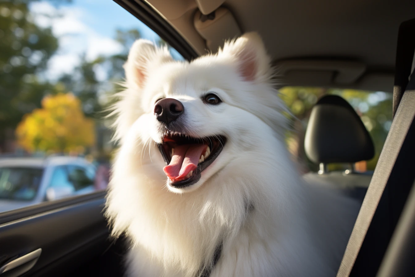 Chevrolet Equinox Dog Car Seat for American Eskimo Dogs