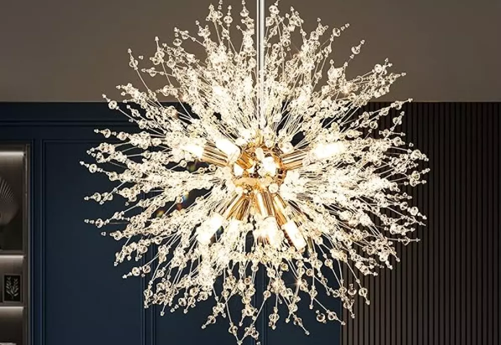 clean crystal chandelier