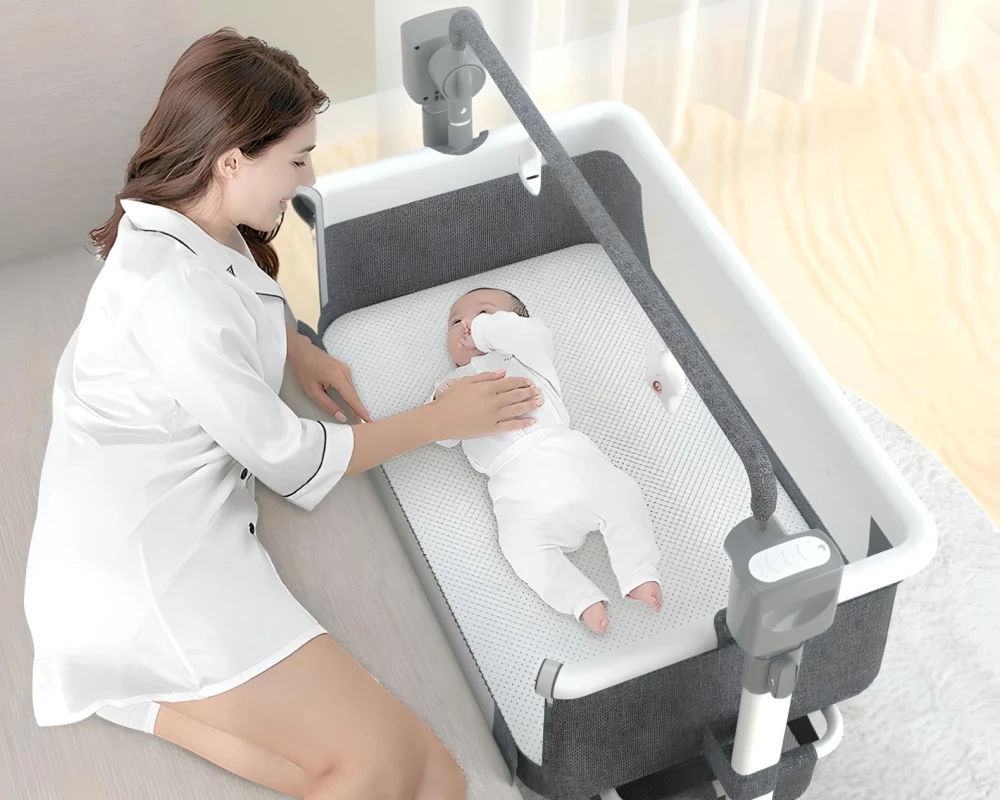 deluxe cradle and swing