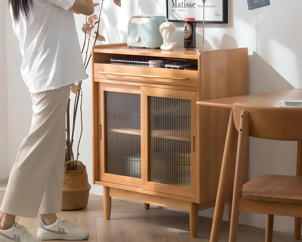 glass front sideboard