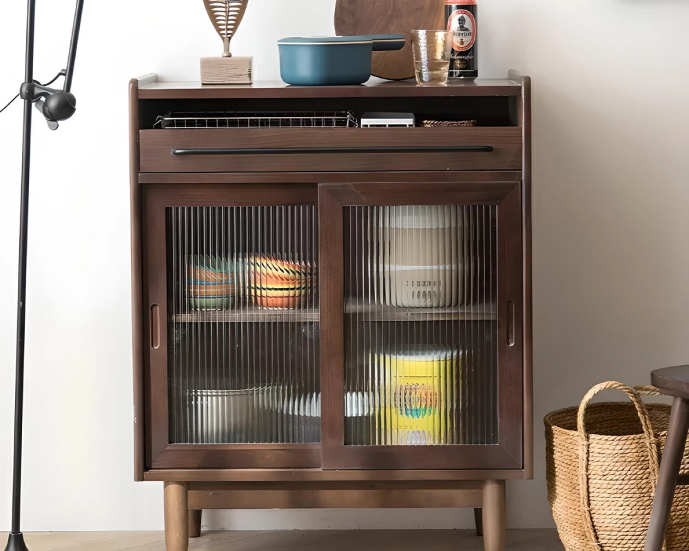 sideboard with drawers and shelves